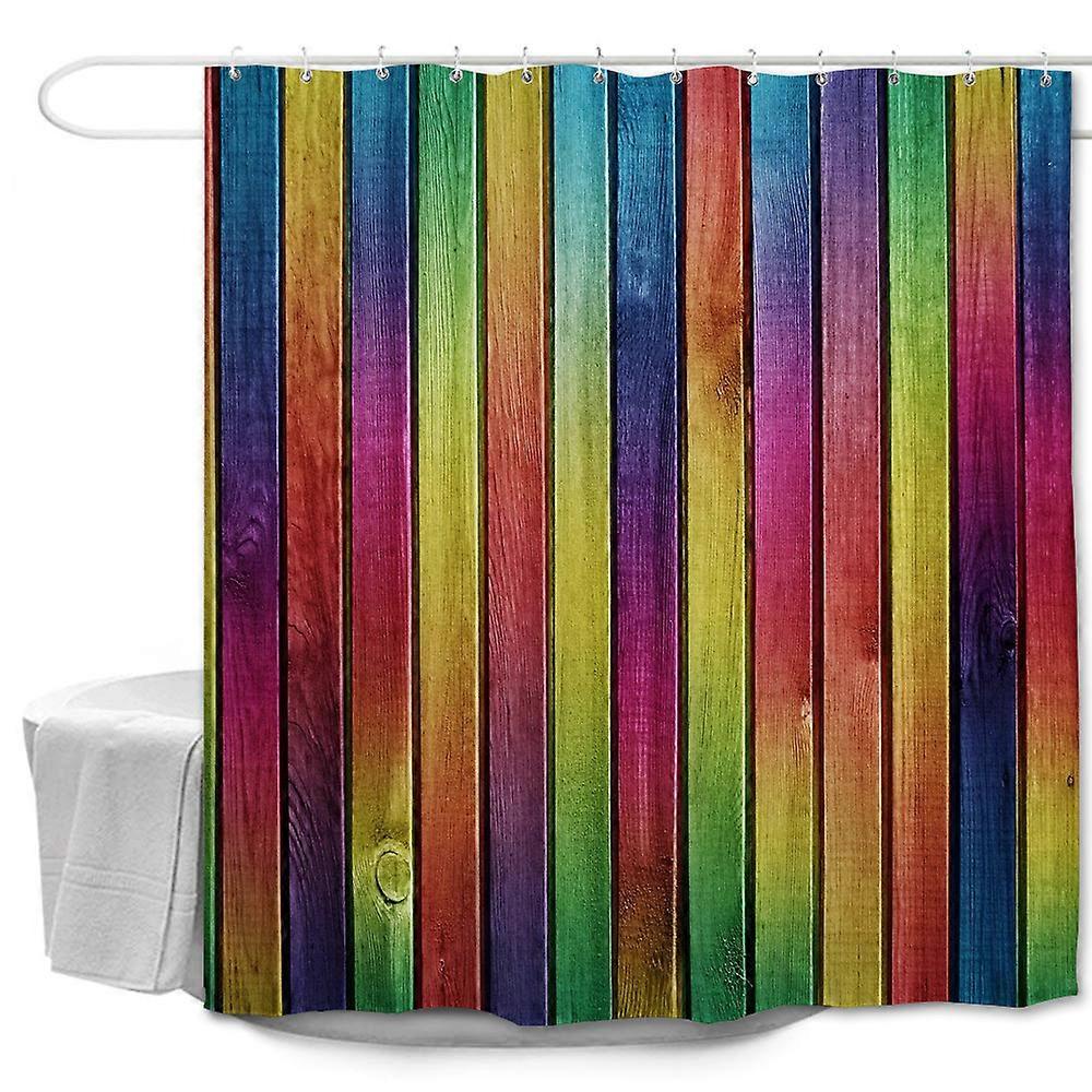 3D printed waterproof polyester simple shower curtain,180*180cm