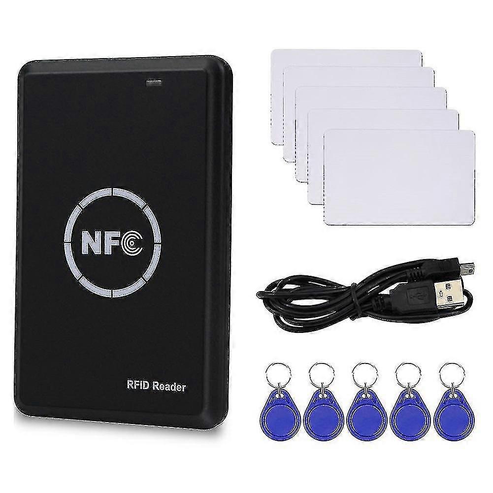 Rfid Nfc Copier Duplicator 125khz Key Fob Smart Card Reader Writer 13.56mhz Encrypted Programmer Us