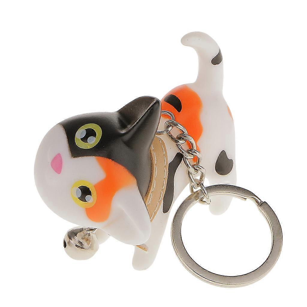 Charm Key Ring Key Chain Cute Kitten Cat Pendant Lover's Keyring-Multicolors