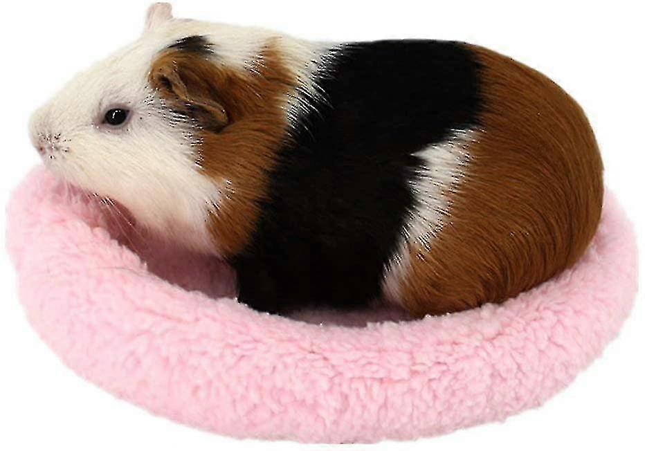 Comfortable Round Warm Fleece Hamster Bed Sleep Mat For Rat, Hedgehog, Squirrel, Guinea Pig, Small,1pcs,blue