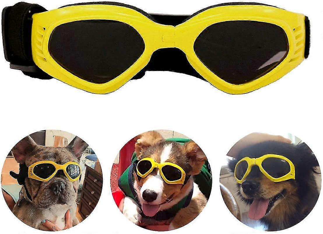 Dog Sunglasses, Adjustable Strap For Uv Sunglasses, Waterproof Protection