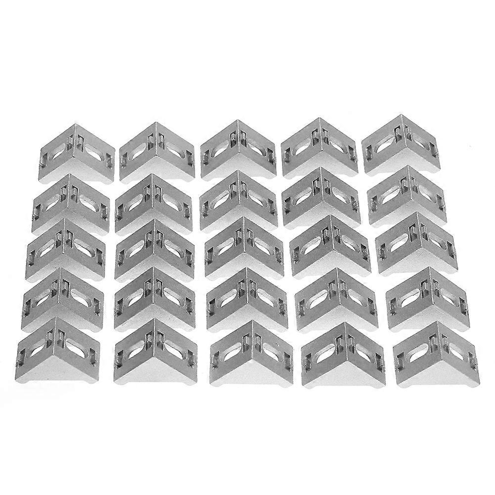 25pcs 4040 Aluminum L Shape Corner Bracket Right Angle Brace Fastener