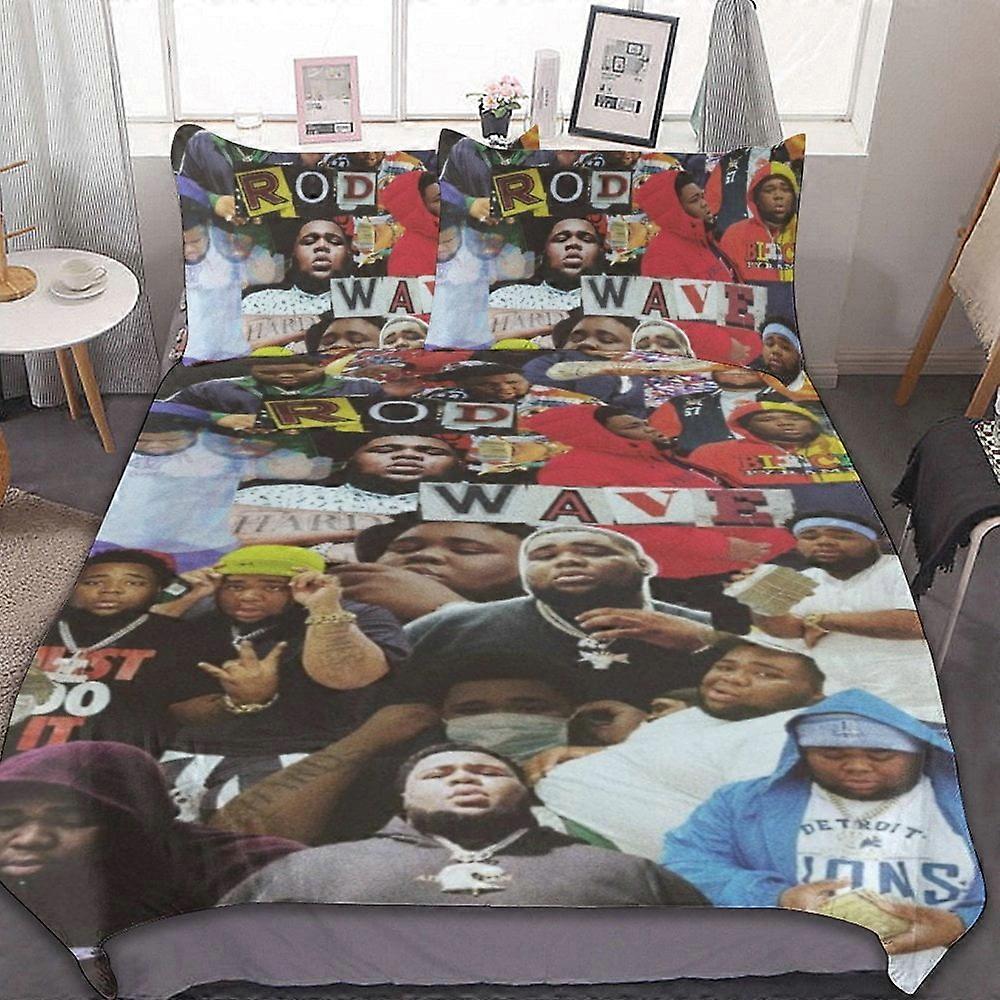 Bedding set BM78 Rod Wave 3-Piece Bedding Set Duvet Cover Set Soft Warm And Comfortable Soft Bed Set with ZW78