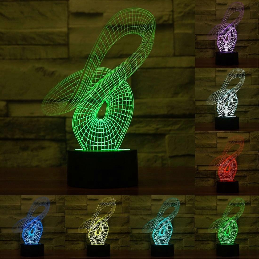 7-Colors 3D Acrylic LED Night Light