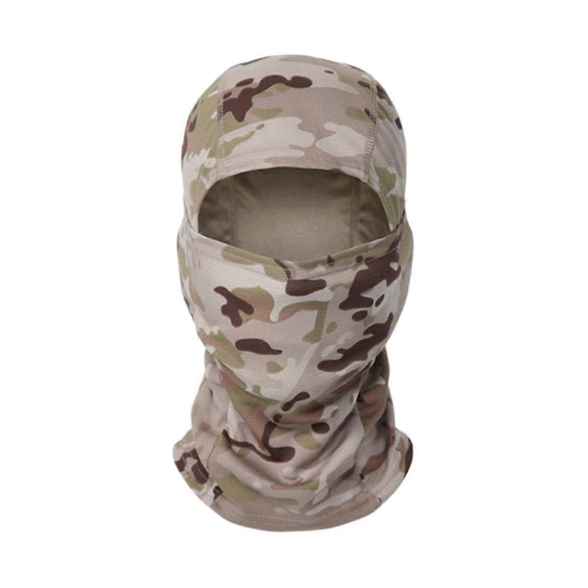 屋外防塵サンフェイスマスク戦術カモフラージュフルフェイスマスクハンティングバイクサイクリングネックプロテック