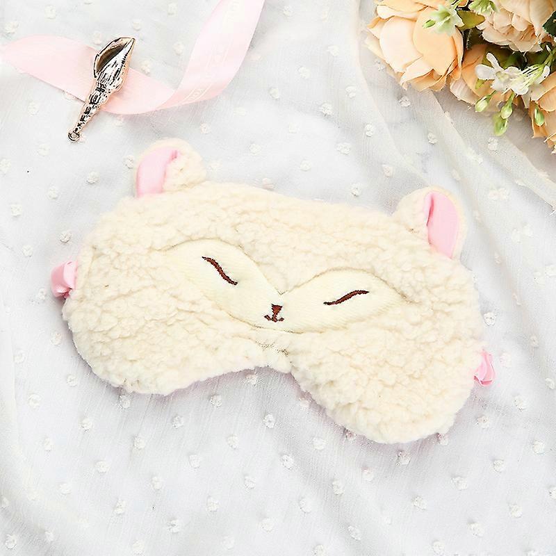 Plush Eyeshade Sleep Mask Eye Mask Sheep ShapeA