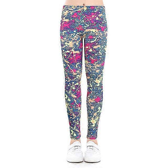 Guoguoガールズレギンス春夏薄い女の子ペンシルパンツ子供ズボンガールカジュアルプリントレギンス