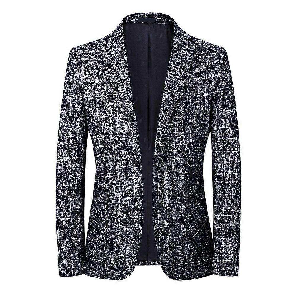 VAWAN Mens Casual Slim Fit Two-button Wedding Blazer