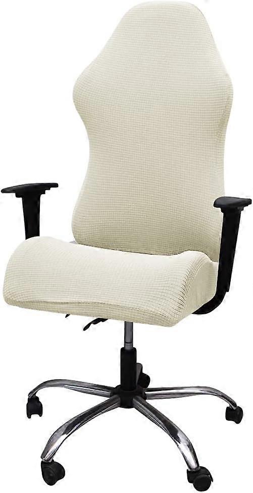 Office Chair Cover White Removable Universal Modern Simplism Style Rotating Chair Covers for Office Chair Rotating Swivel Chair Armrests Chair