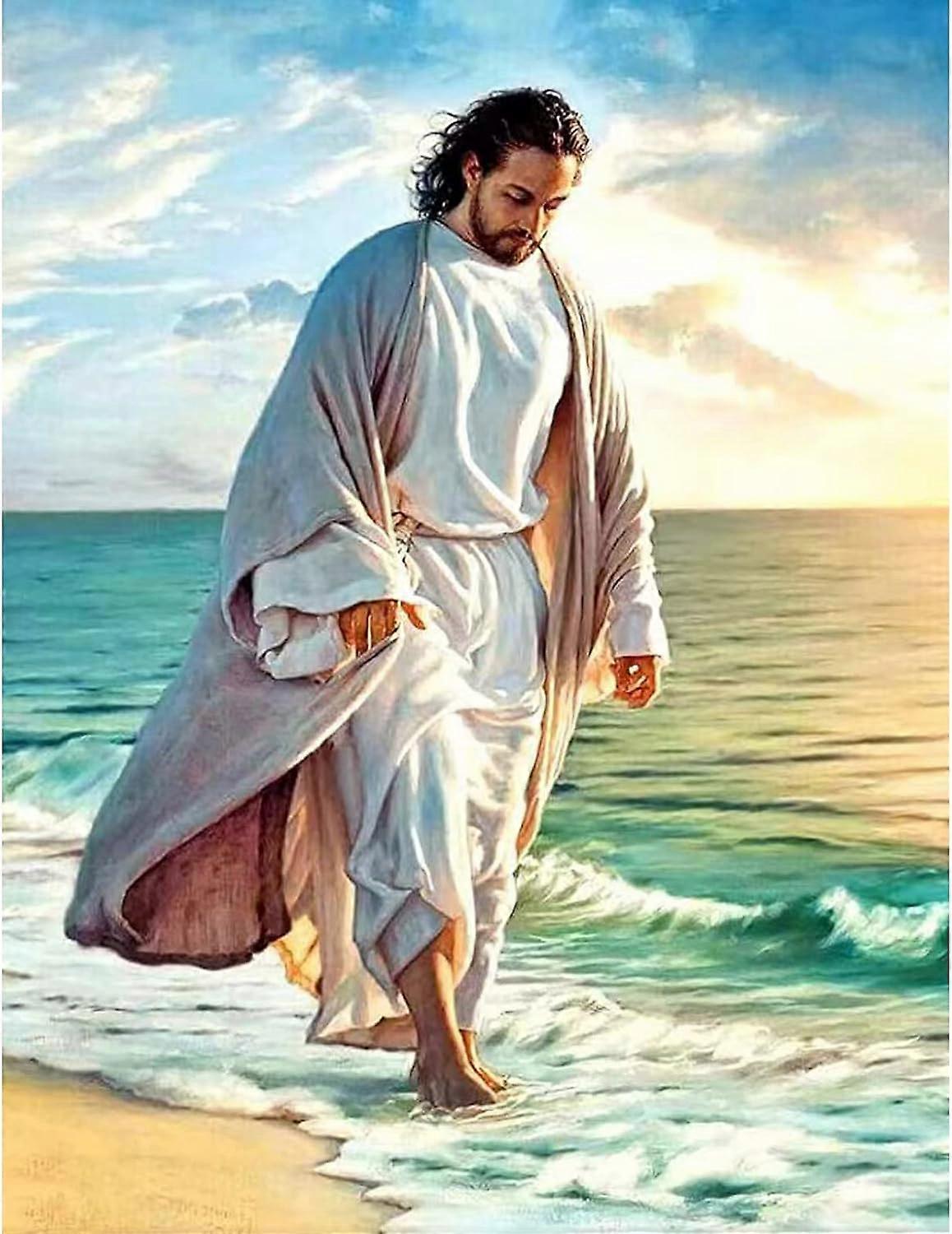 Frelser Jesus 5D diamantmaleri 30x40CM (stil 2)