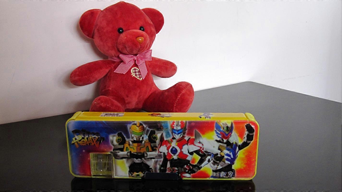 Cute cartoon student supplies Multifunction Two-sided pencil boxes pencil case