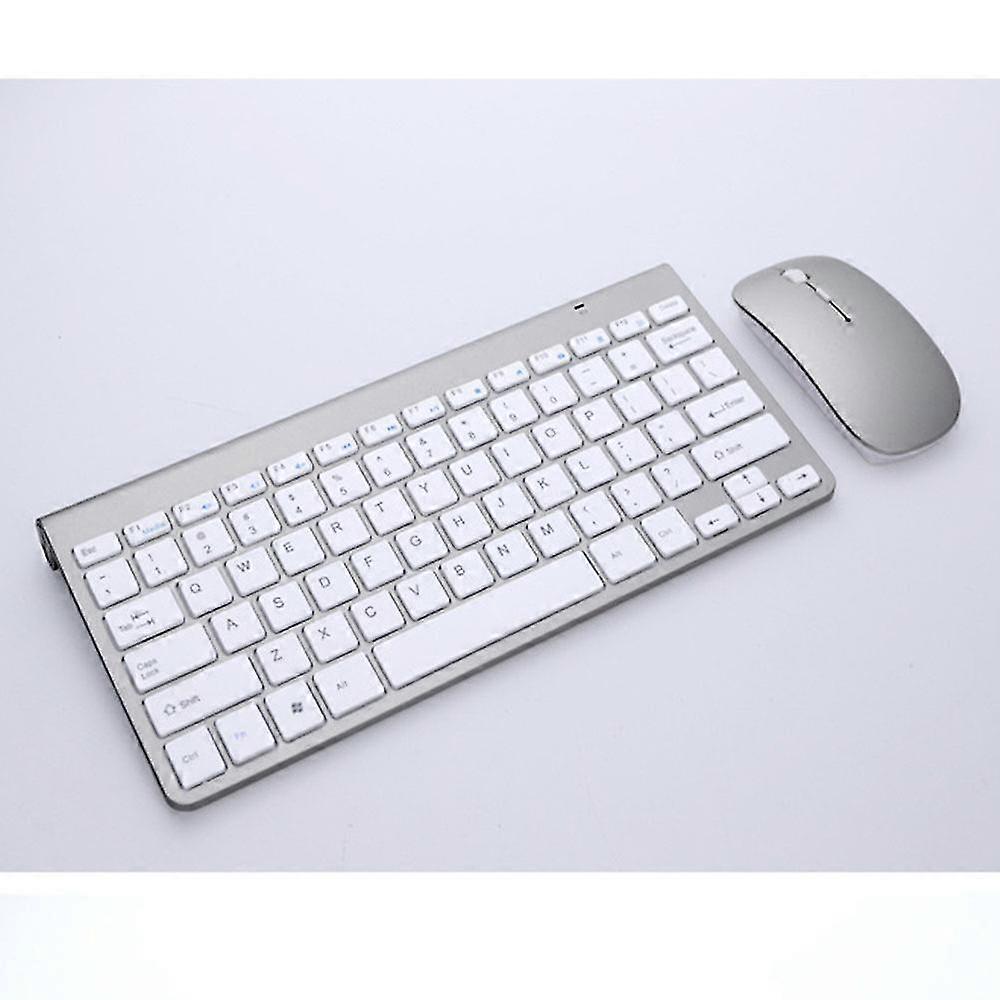 Keyboard And Mouse Set,2.4g Wireless Thin Keyboard With Wireless Mouse