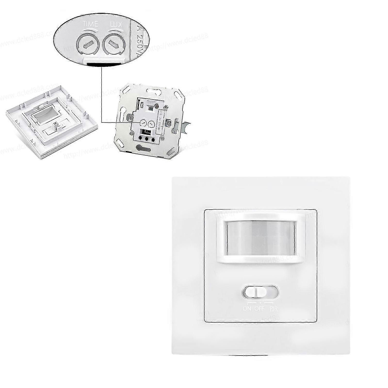 2024 Unterputz-Bewegungsmelder Infrarot-Pir-Sensor-Schalter 140 Weiß 110-240V LED Neu