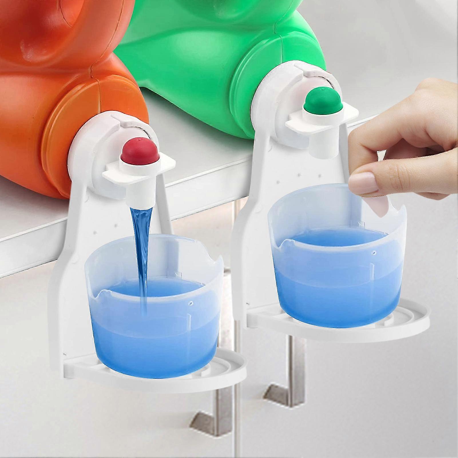 2pcs Laundry Detergent Holder To Prevent Overflow And Dripping