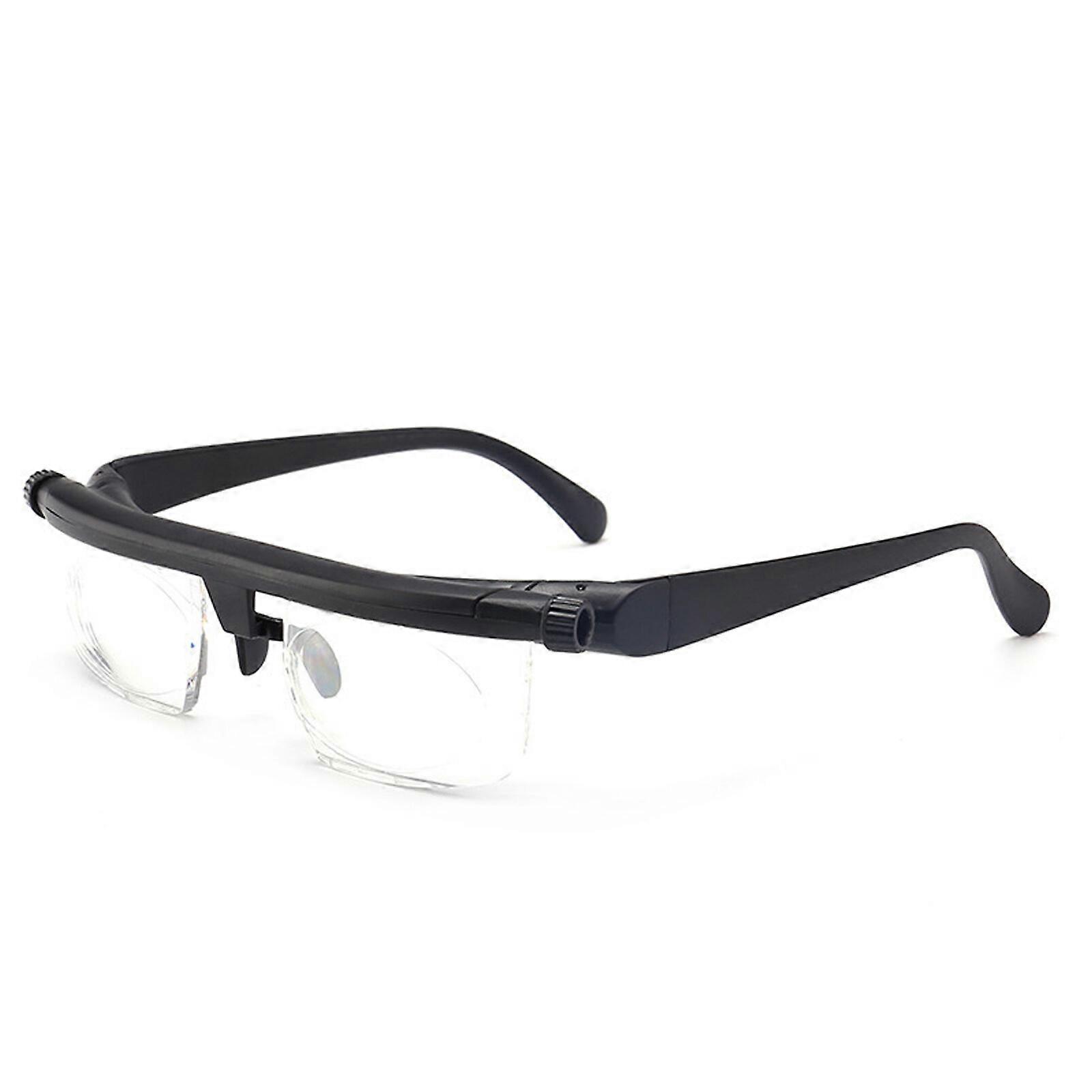 NEW Dial Adjustable Glasses Variable Focus for Reading Distance Vision Eyeglass