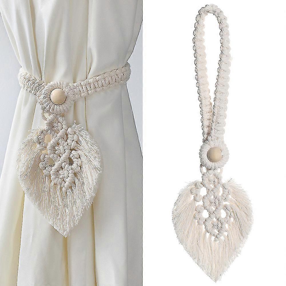 Bohemian Curtain Rope Buckle Clips Curtain Tie Holdbacks-c