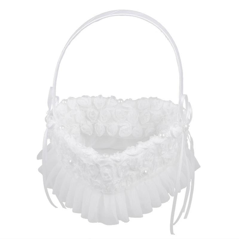 Satin Fabric Storage Holder For Decoration-c