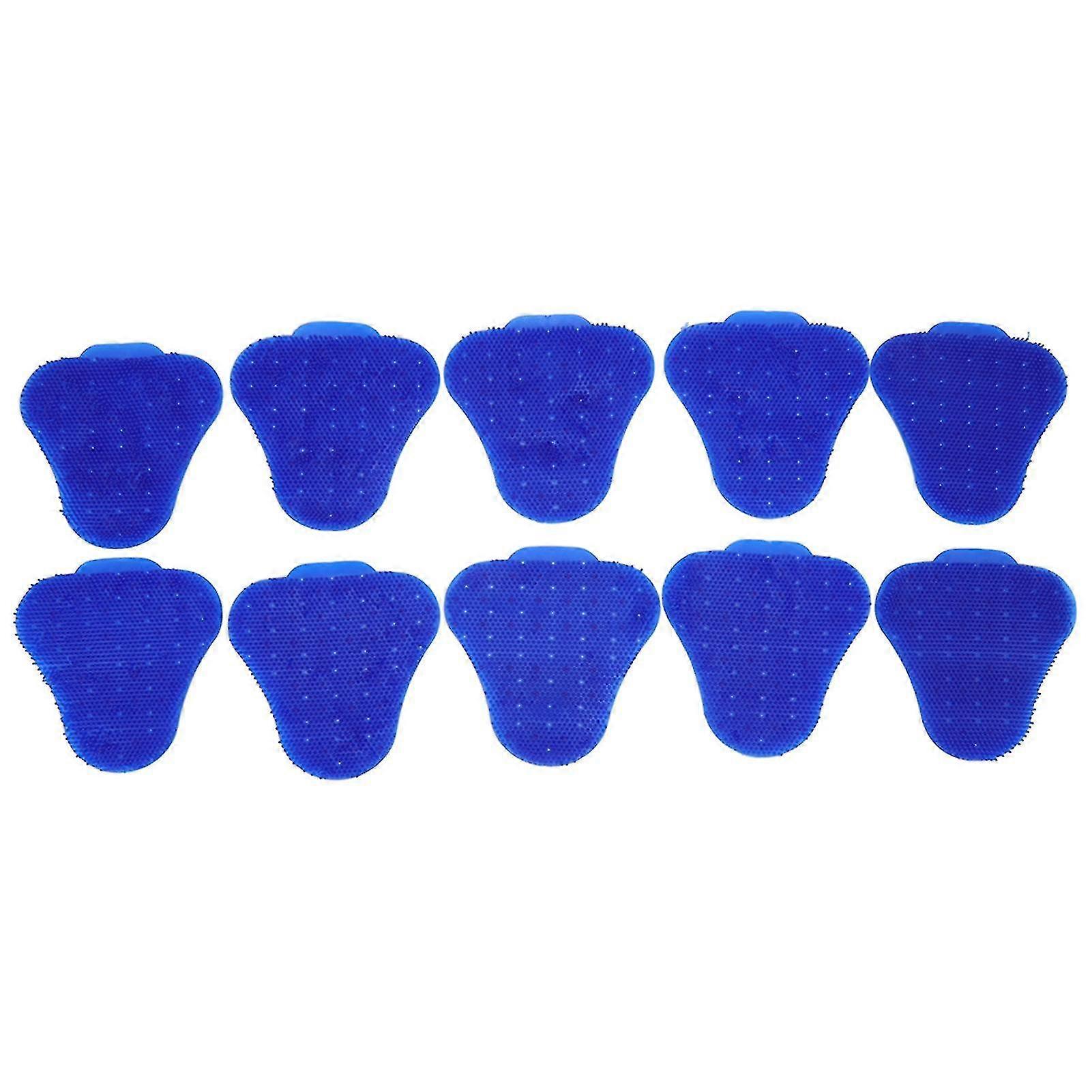 10pcs Blue Triangle Urinal Screen Deodorizers