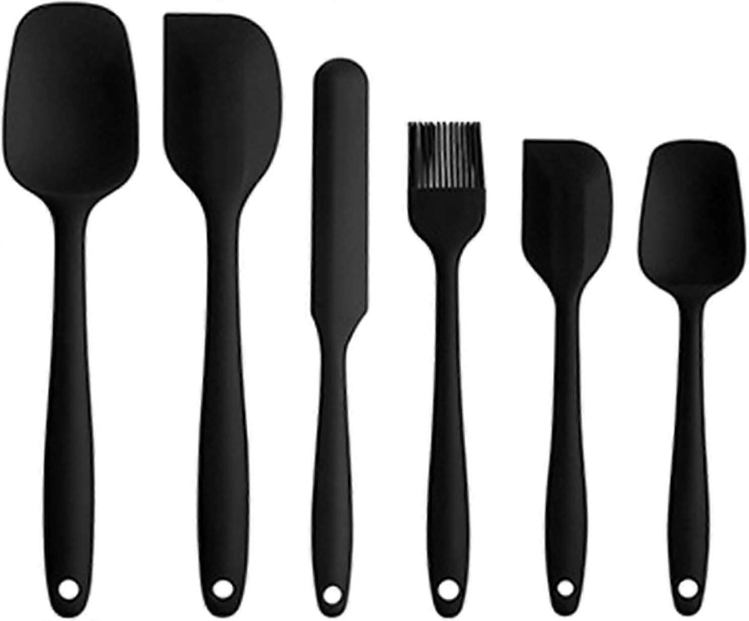 Silicone Cream Scraper with Long Handle for Household Baking Cakes Kitchen - Colorful Tool