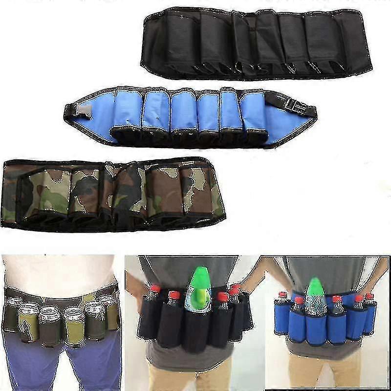 登山ハイキング飲料は、ポータブルボトルウエストビールベルトバッグハンディワインボトル飲料缶ホルダーハンギングオーガナイザーをベルトすることができます
