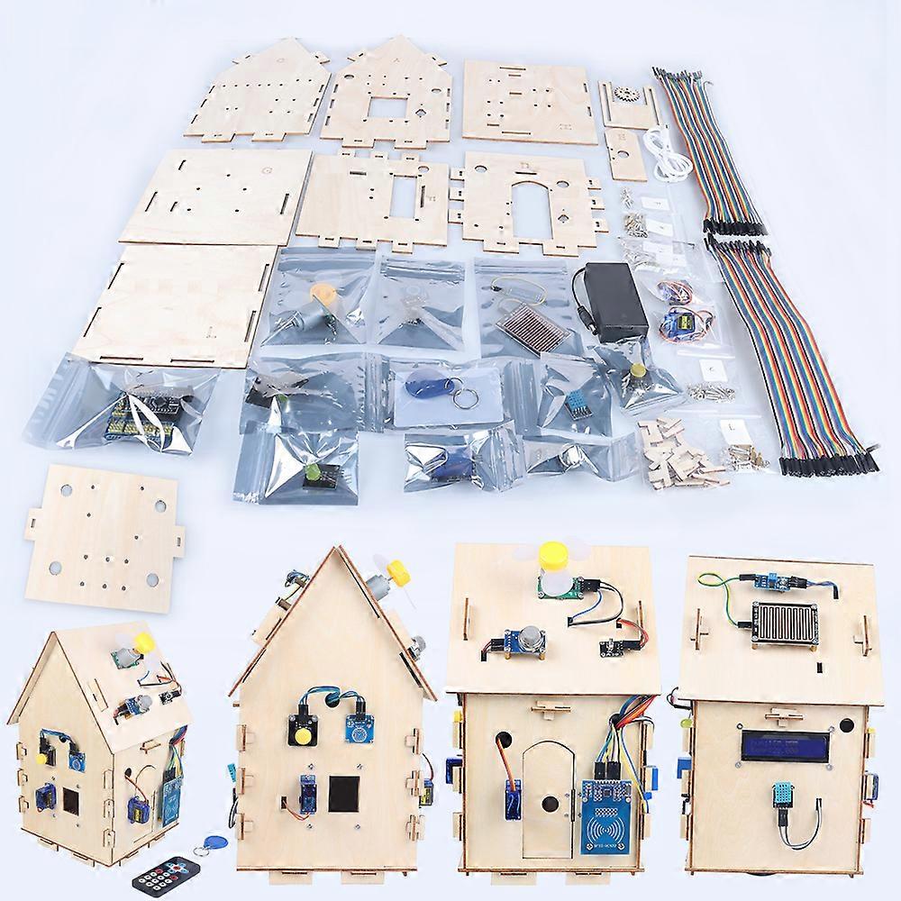 Komplett startpaket för Arduino Starter Project DIY Electronic IOT STEM Kit Learning Programming Set för Arduino + Instruktioner