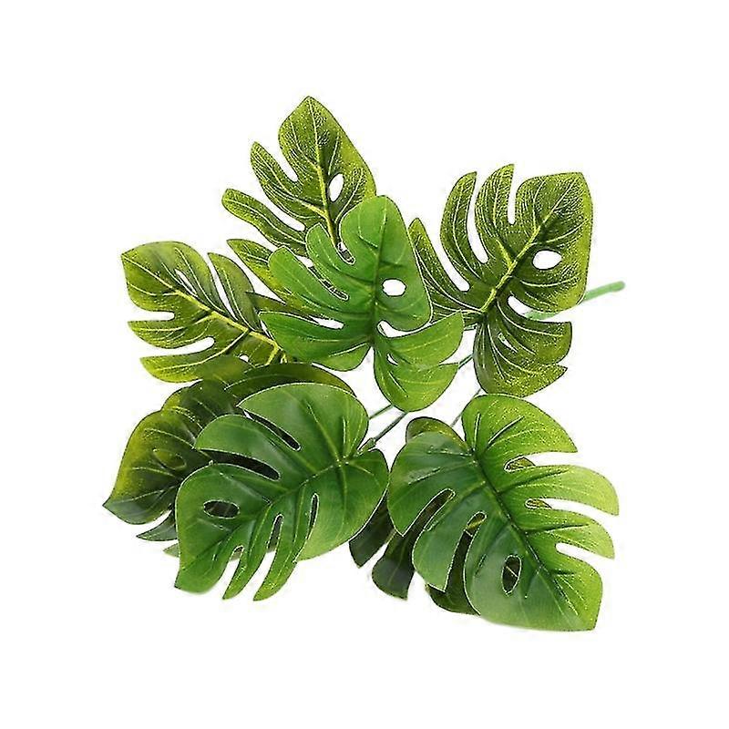 Artificial Plant Realistic Vivid Not Wither Non-fading Easy Care Wall Decoration DIY Turtle Back Lea