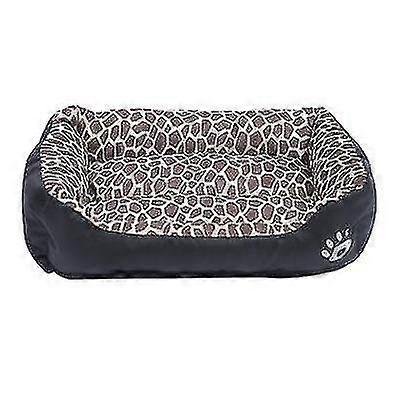 S 43*32cm Leopard Print Pet Cat, Dog Bed, Soft And Comfortable Pet Nest Az21805