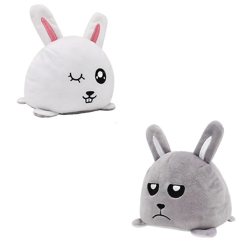 Double Sided Rabbit Shaped Stuffed Toy