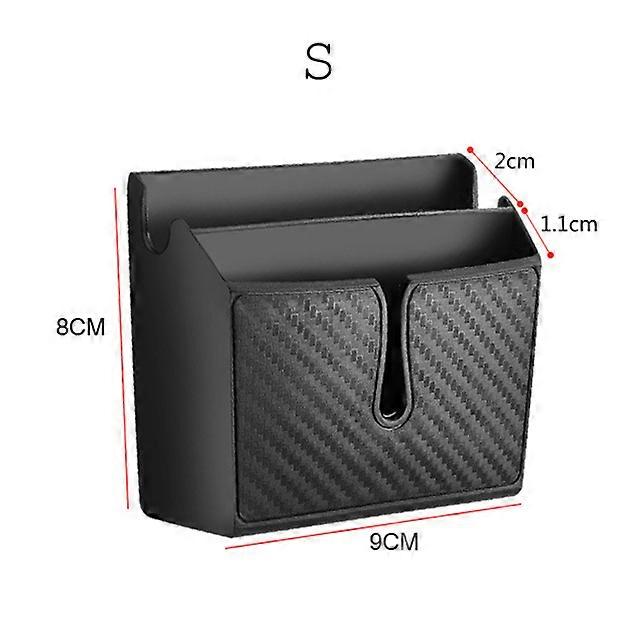 Car Mounted Storage Box Multifunctional Universal Portable Double-Layer Phone Holder Self-Adhesive Organizer Easy Installation