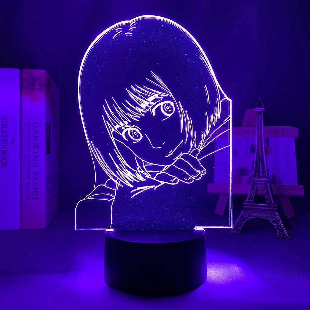 Anime Attack on Titan 3D Lamp Light for Bedroom Decoration Kids Gift Attack on Titan LED Night Light (Color : B)