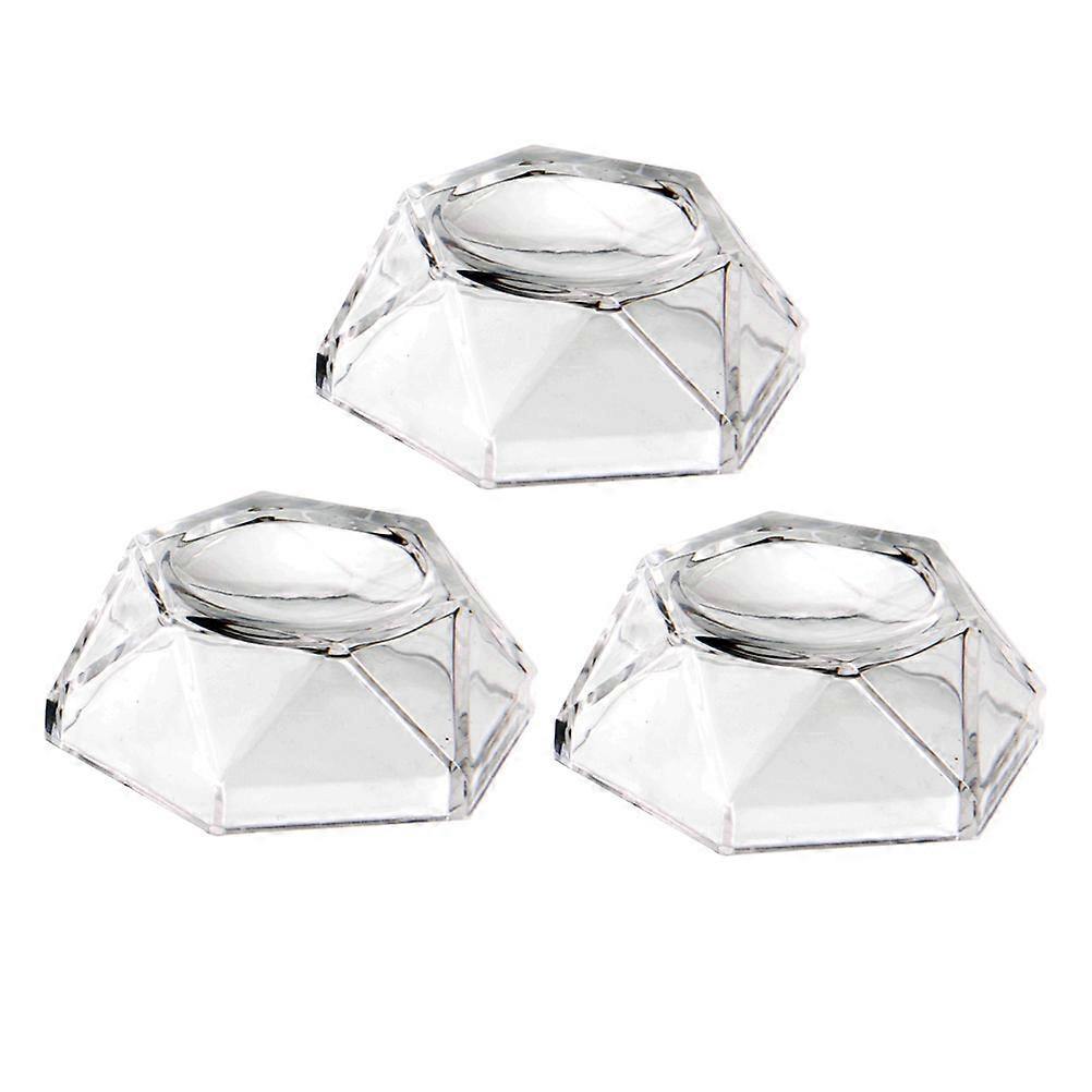 3PCS Crystal Ball Display Base Acrilico Rotondo Palla Display Stand (L Trasparente)
