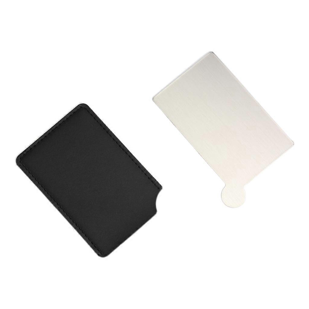 Unbreakable Stainless Steel Solid Color Shatter-proof Cosmetic Makeup Mirror