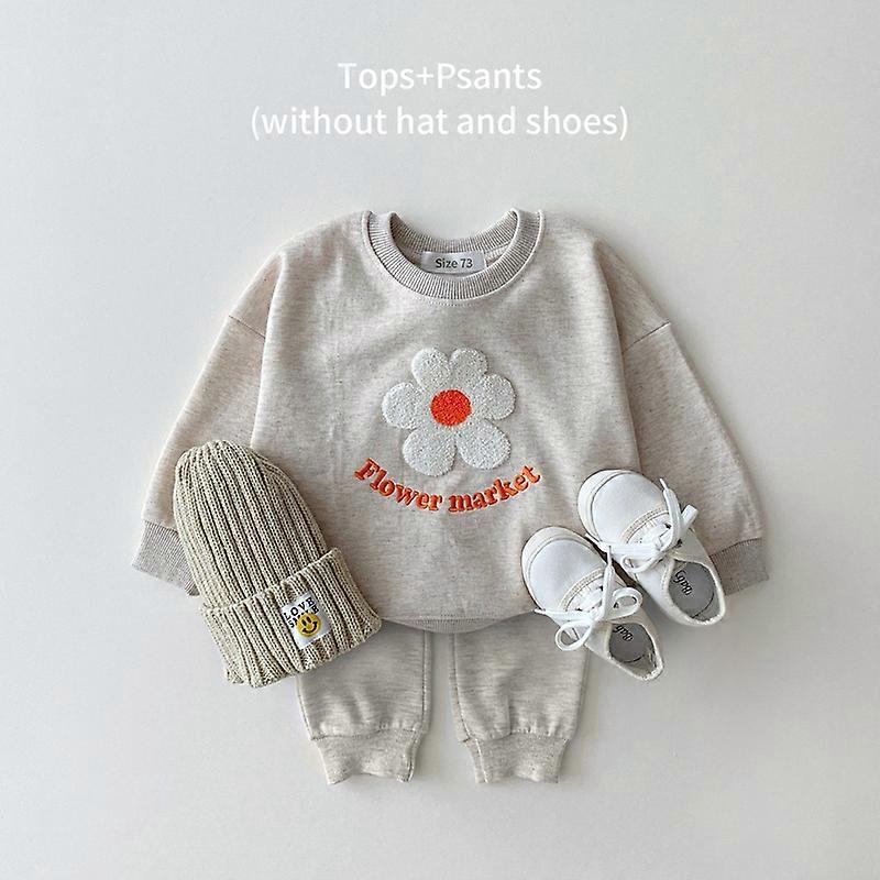 Coton Infantil Costumes nés Bébé Enfants Tenues Automne Bébés Vêtements Petit Garçon Pull + Pantalon Ensemble Garçon Vêtements