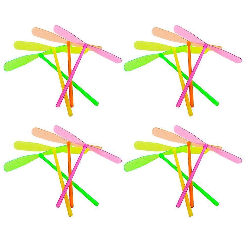 40 Pcs Enfants Jouets de plein air Dragonfly Hand Rub Dragonfly Disc Toys Hélicoptère Shooter Jouet Dragonfly Copter Toy