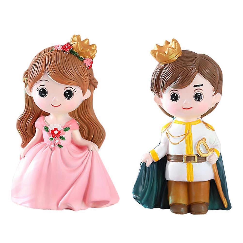 2 stücke Prinzessinnen Prinz Puppe Kuchen Topper Dekore Geburtstag Cupcake Topper