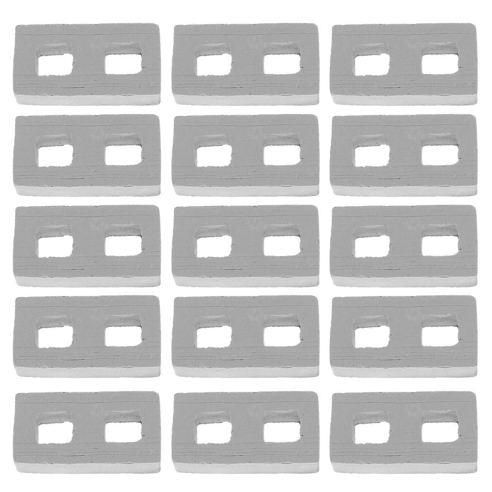 50pcs Miniature Bricks Mini Bricks Mini Brick Model Decors DIY Micro Landscaping Decors