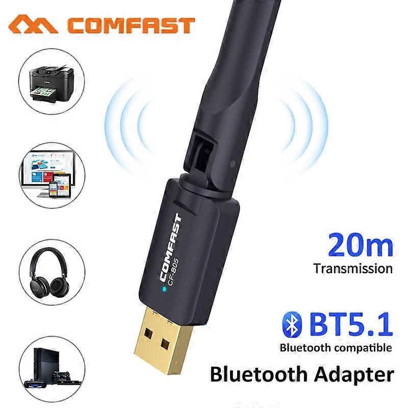 Comfast 100M USB Bluetooth 5.1 Dongle Adapter for PC Speaker Wireless Mouse Music Audio Receiver Transmitter Bluetooth 5.1