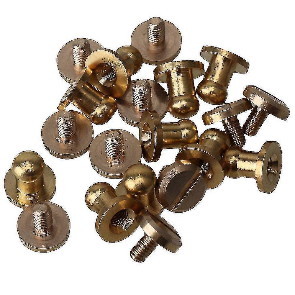 10 Set 8x5x8mm copper nail screwback button