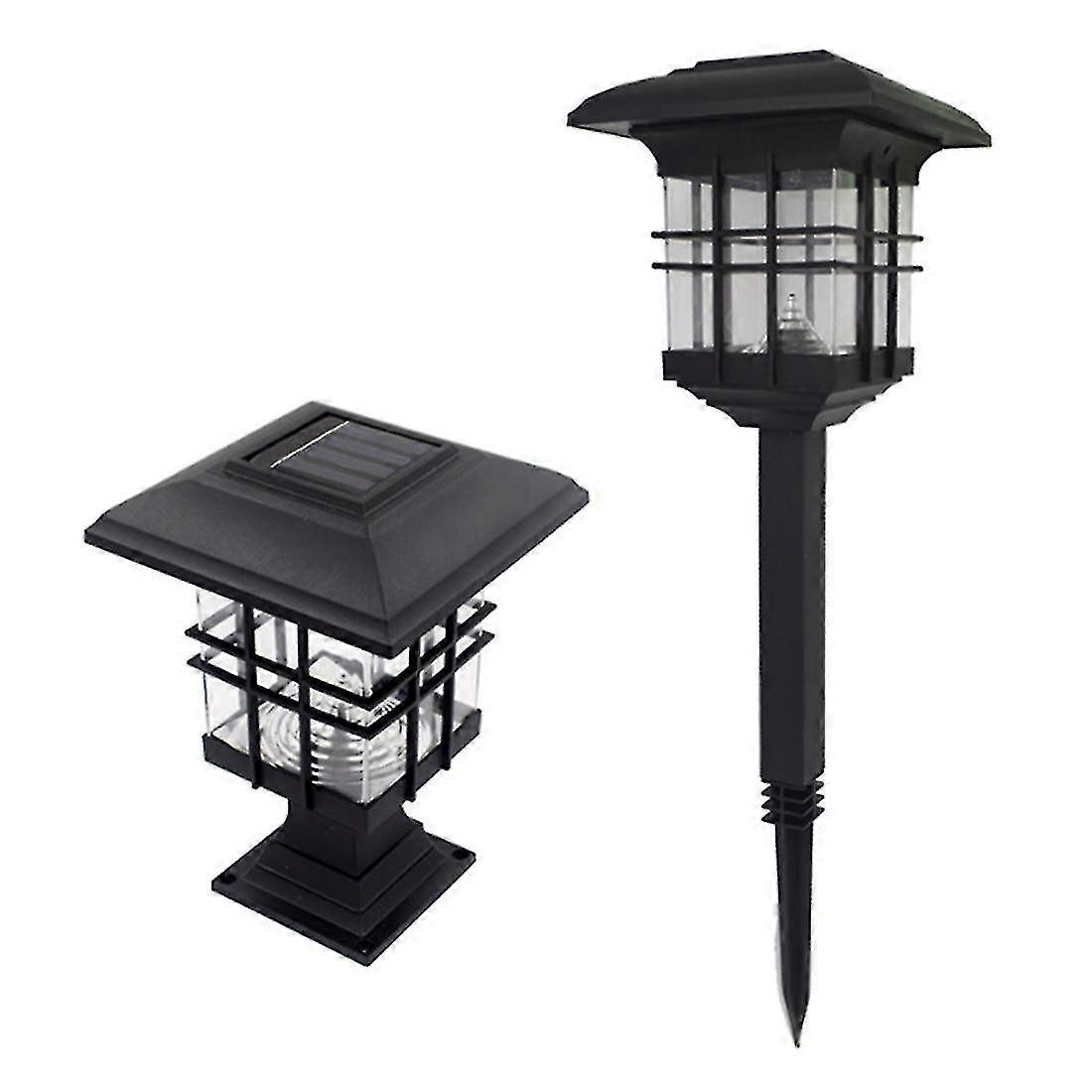 Column Light Waterproof Landscape Garden Solar Light, White Light