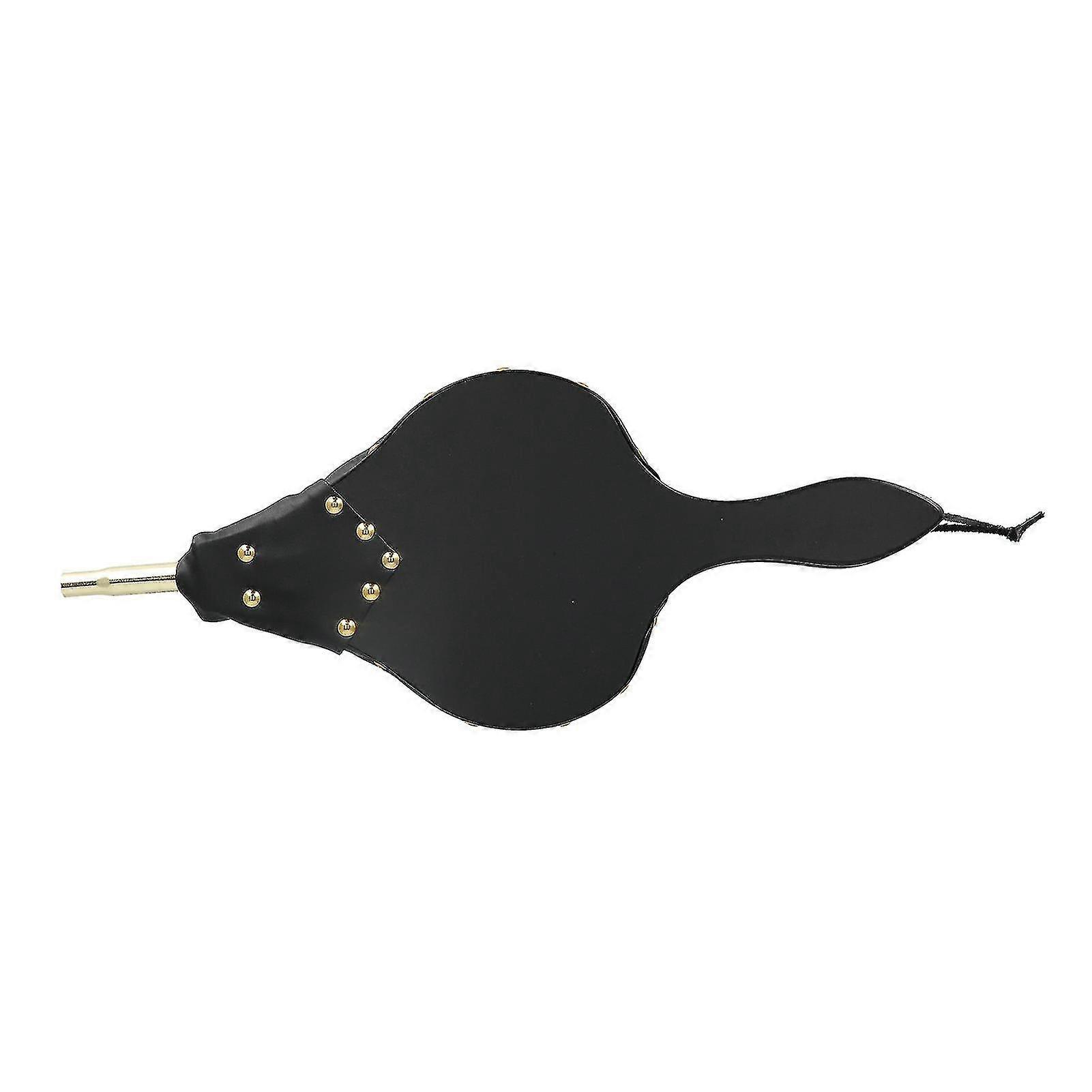 منفاخ الموقد 18.7x7.7in منفاخ هواء الخشب العتيق مع حزام معلق للتخييم في الهواء الطلق شواء شواء