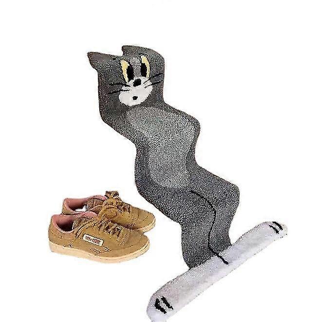 Tom Cat Hem Sovrum Sovrum Trappor Ins Lång Tuftad Matta