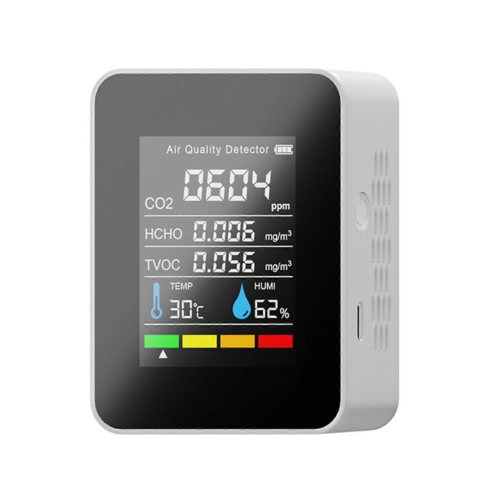 CO2 Meter Carbon Dioxide Detector Air Quality Monitor HCHO TVOC CO2 Tester