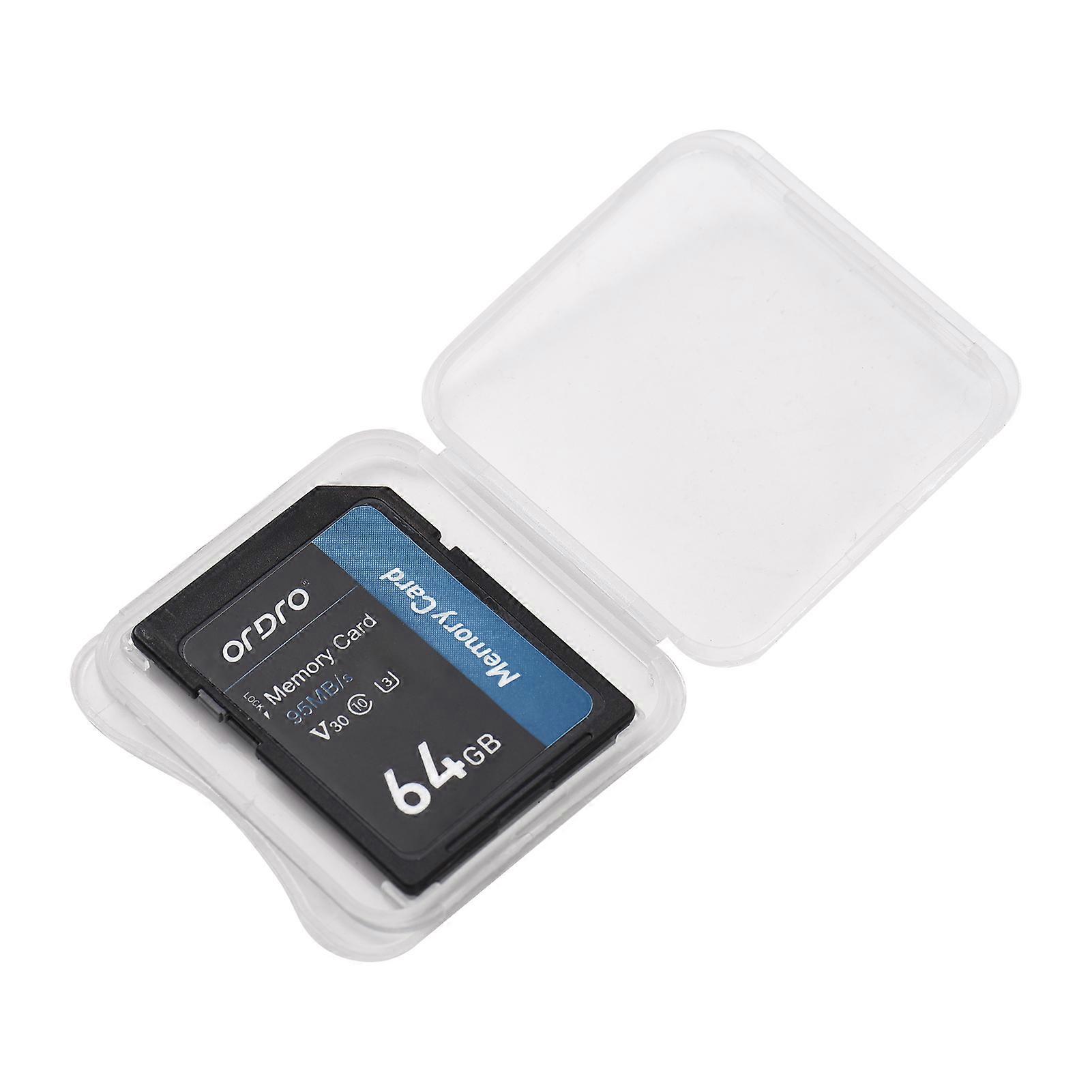 ORDRO 64GB V30 Class 10 95MB/s High Speed Memory Card for Camcorders and Digital Cameras