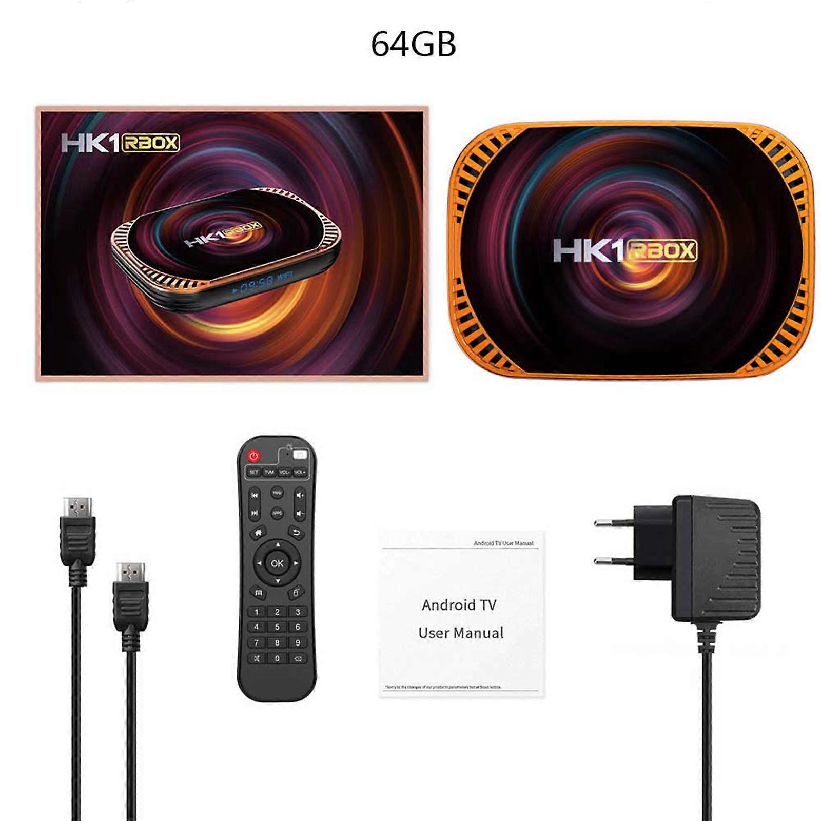 Dual-WiFi 2.4G/5G Android Box USB 3.0/BT5.0 /LAN /AV/ SPDIF/ DC5V Interface