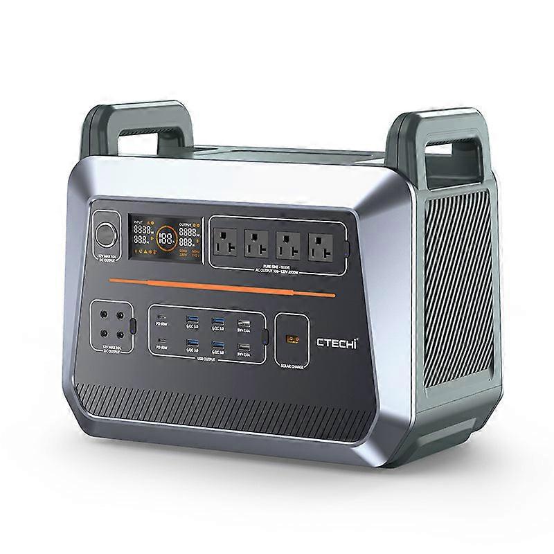 110V Watt Rechargeable Lithium Battery 3000w Bank Portable Power Station Solar Generator 2000w