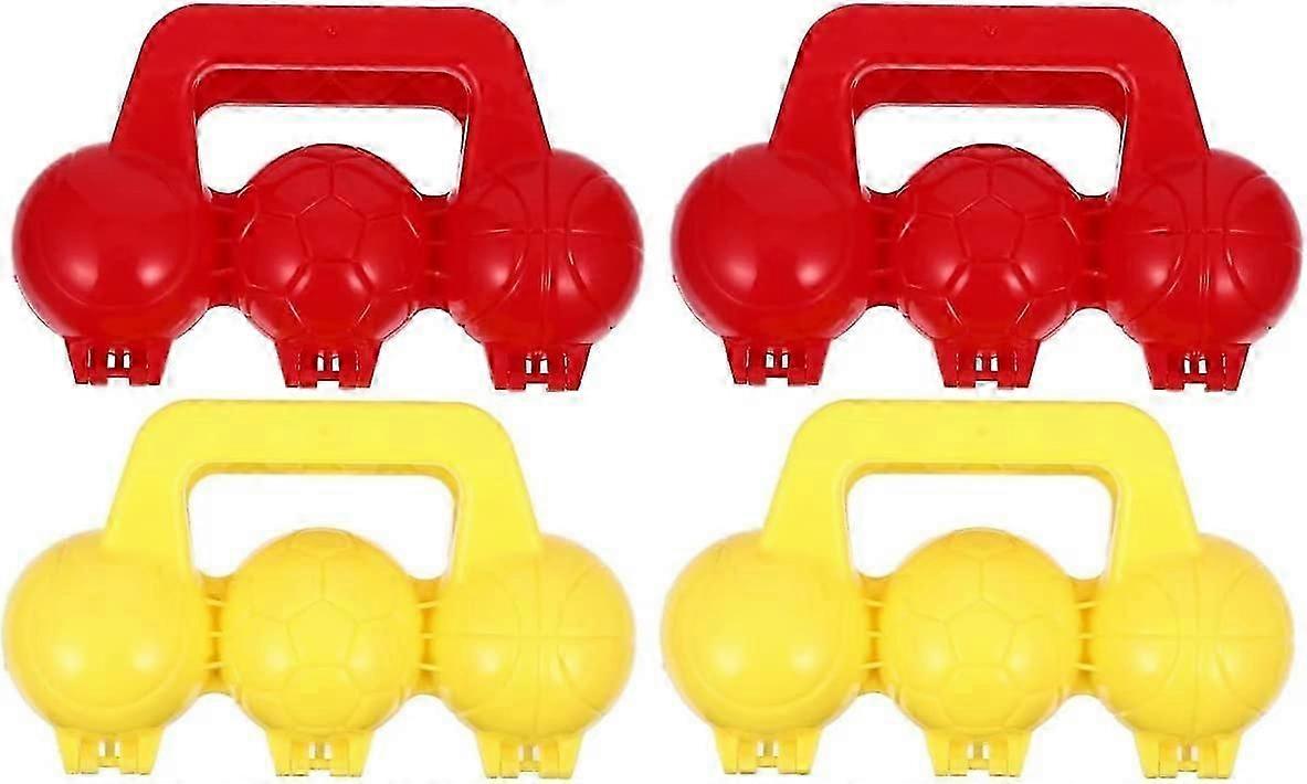 Set van 4 handige sneeuwballentangen