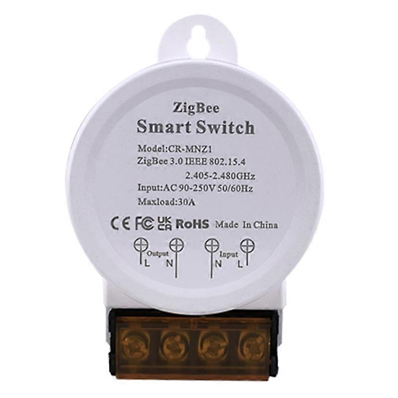 Power Monitor ZigBee Switch 30A High Power AC90-250V Tuya Smart Life App Alexa Assistant Voice Cont