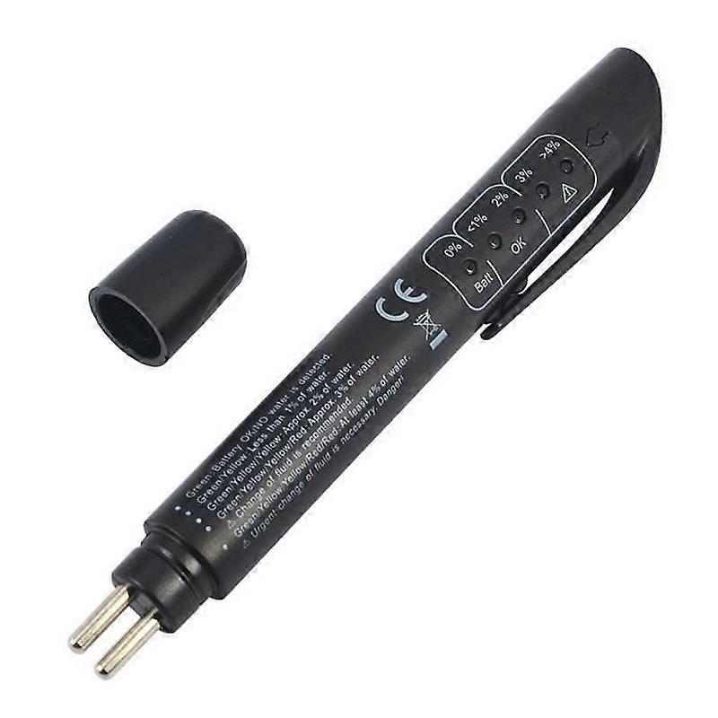 Brake Fluid Tester Automotive Detector Diagnostic Test Tool Calibrated Brakes for Vehicles with 5 LED Indicator
