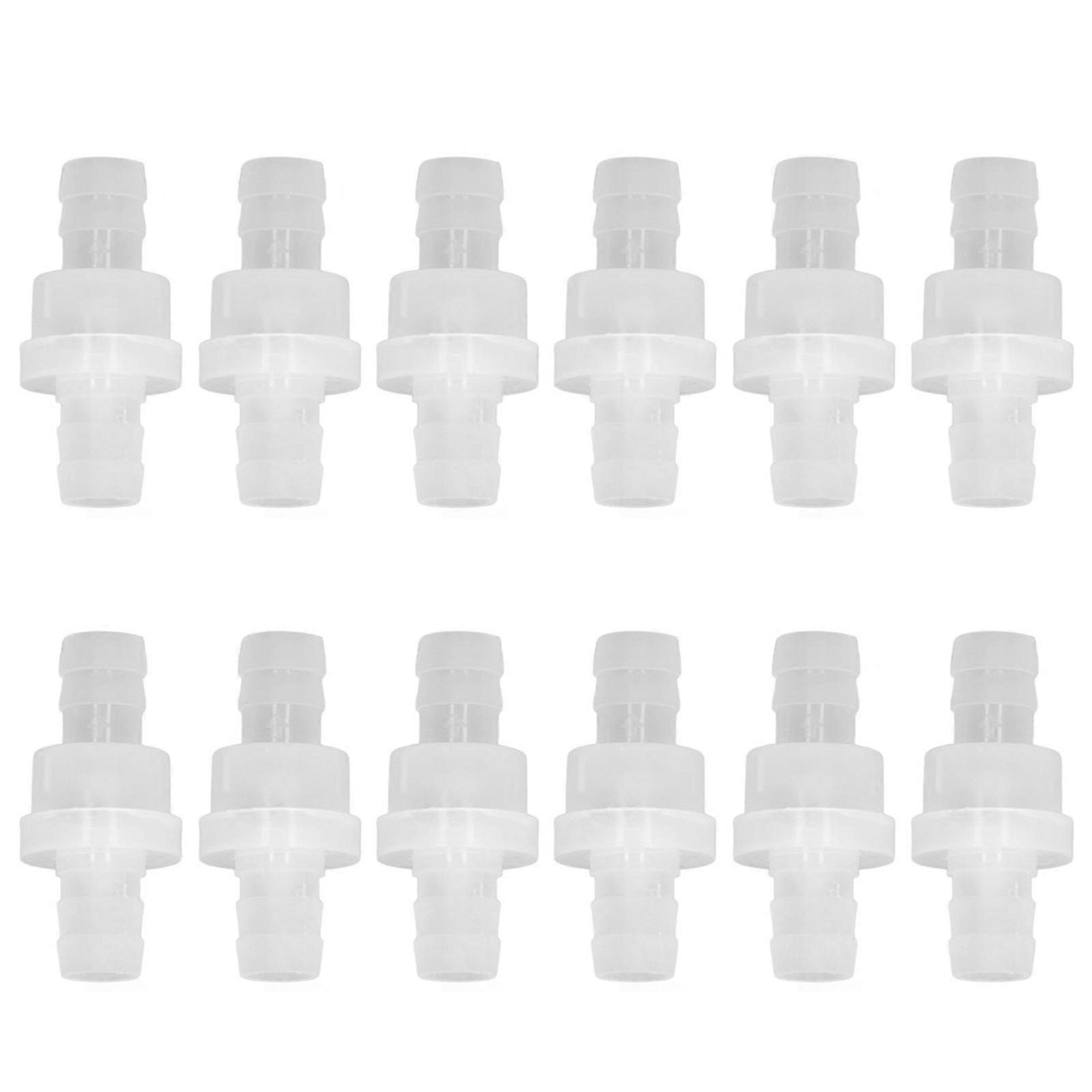 12個入り 水槽用チェックバルブ オゾン耐性 耐油性 片道エアバルブ PPチェックバルブ 水槽化学産業用 10mm