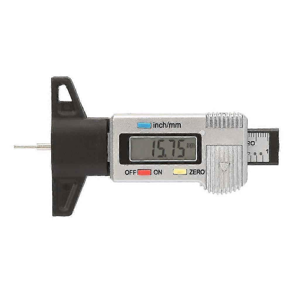 Professional Lcd Digital Tire Scale Inspection Depth Gauge In 0-25.4mm Tread Measuring Tool 0.01mm